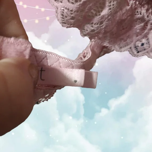 Pink Lace Bralette - Picture 3 of 4